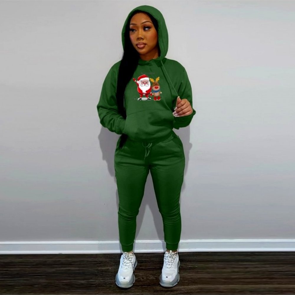 Christmas two piece joggers set